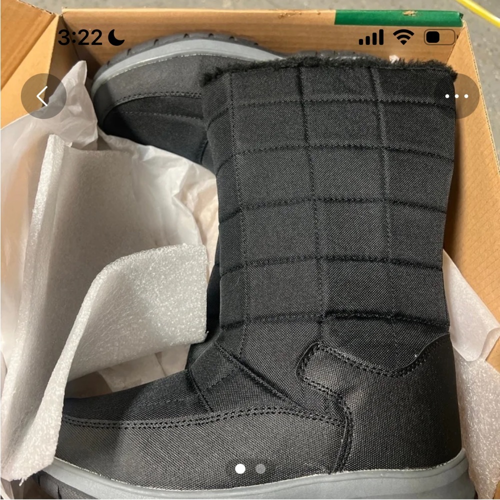 Black Nylon Boots